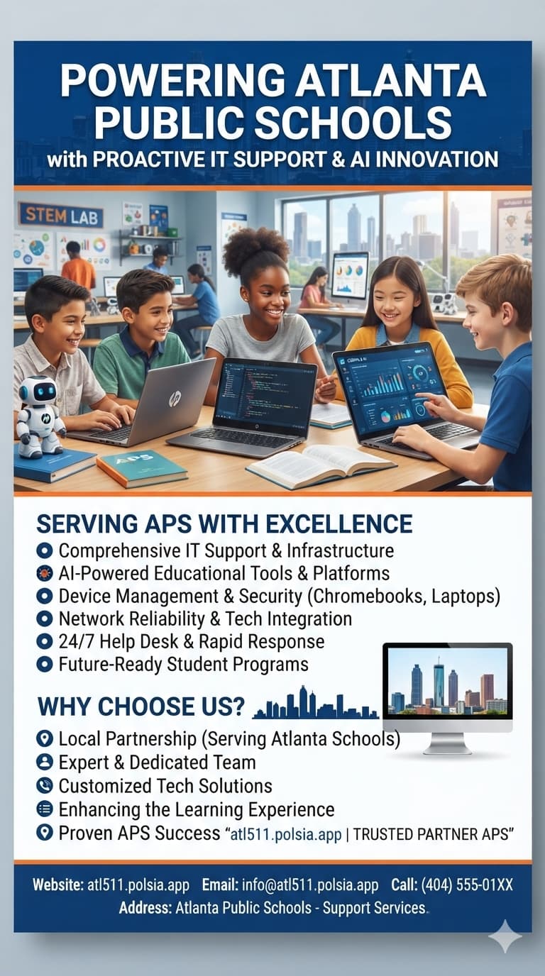 Atlanta Public Schools IT support flyer